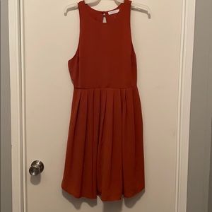 Burnt orange dress